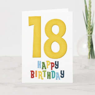 18e jaar D2 Happy Birthday Wenskaart Kaart