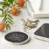 18e Jubileum Gift Chalk Hearts Sleutelhanger (Zijkant)