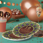 18e Jubileum Papier Bord | Peacock Feather<br><div class="desc">Vet en krachtig design - verjaardagscadeau: aantal jaar met een cirkel van vreugdeveren. Prachtige groenen en paardenkleuren met rijke gouden trimen. | Met deze decoratieve papieren borden wordt de voorkeur uitgesproken voor veel speciale evenementen. borden voor volledig aanpasbaar Verloving/bruiloft (of verjaardagsdagsdagsdagsdagsdagsdagsdagsdagsdagsdagsdagsdageraad) voegen bij de gunsttassen van uw partij. Pas aan...</div>