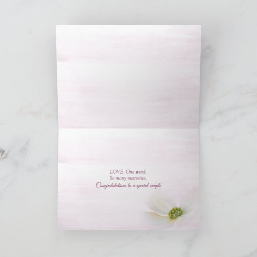 18e Jubileum - Ribbon Heart Kaart (Binnen)