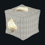 18e Jubileum van het huwelijk Porcelain Cat's oog Poef<br><div class="desc">Ik ontwierp dit prachtig,  Cat's oog gepatenteerde pouf gewijd aan hun 18e trouwdag,  met een knik voor de traditionele geschenken van porselein en Cat's oogstenen om hun mijlpaal te markeren.</div>
