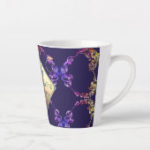 18e Jubileum van het huwelijk Porcelain Cat's Oogs Latte Mok (Rechts)