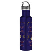 18e Jubileum van het huwelijk Porcelain Cat's Oogs Waterfles (Achterkant)