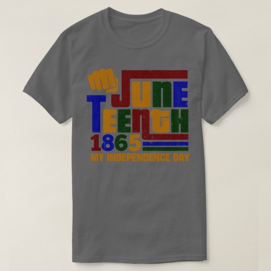 18e juni 1865 Eerste Onafhankelijkheidsdag T-shirt (Design voorkant)