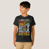 18e juni 1865 omdat mijn ouders vrij van mij waren t-shirt (Voorkant volledig)