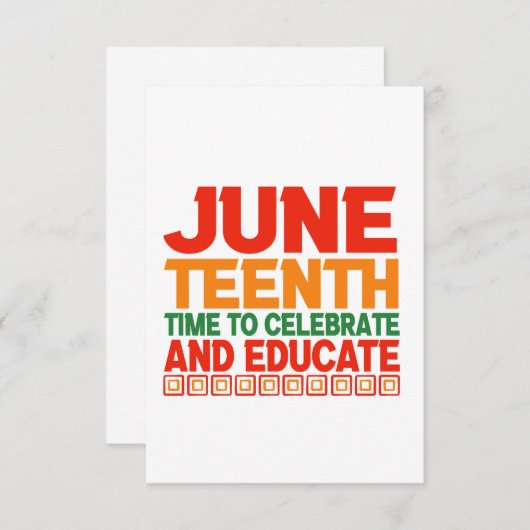 18e keer om zwart te vieren en op te leiden bedankkaart (Voorkant / Achterkant)