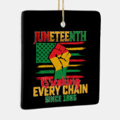 18e krach elke keten sinds 1865 keramisch ornament (Rechts)