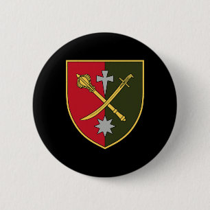 18e Legerkorps (Oekraïne) Oekraïense Militaire Ronde Button 5,7 Cm