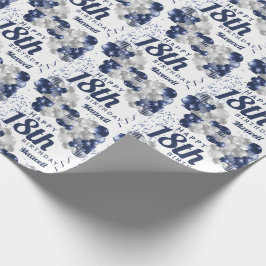 18e marineballonnen op de geboorte cadeaupapier