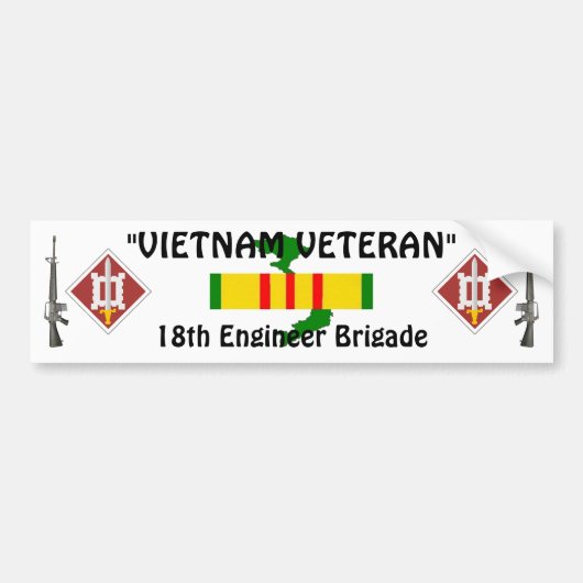 18e motorrijtuigenbrigade-bumpersticker bumpersticker (Voorkant)