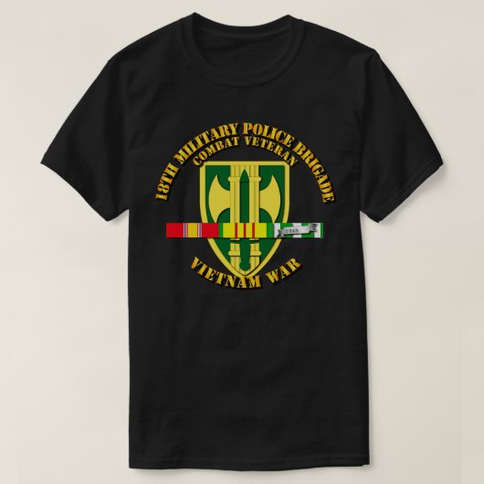 18e MP Bde Vietnamese SVC-linten T-shirt (Design voorkant)