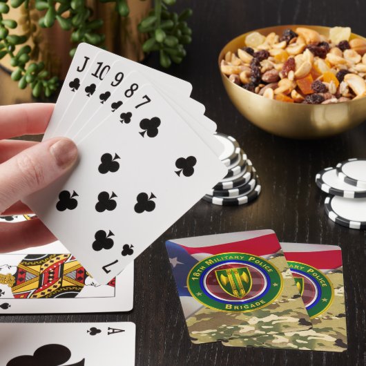 18e MP Militaire Politie Brigade  Pokerkaarten (Insitu)