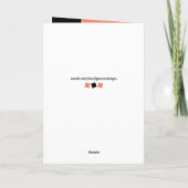 18e nog steeds geweldig sinaasappel en zwart verja kaart (Achterkant)