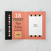 18e nog steeds geweldig sinaasappel en zwart verja kaart (Binnen)