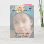 18e nog steeds verbazingwekkende roze en zwarte ve kaart (Voorkant)