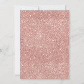 18e of elke leeftijd verjaardag blush roze glitter kaart (Achterkant)