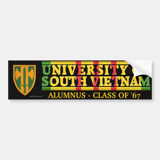 18e PO Bde. - U van S Vietnam Alumnus Sticker (Voorkant)