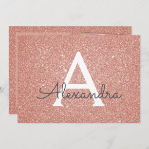 18e Sparkle Roos Gold Blush Pink Foto Kaart