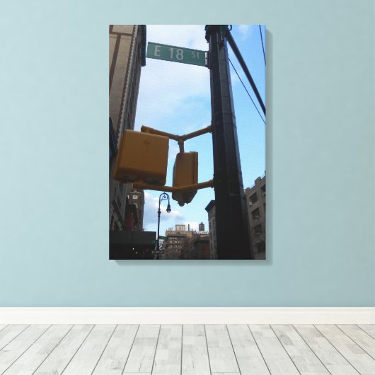 18e straat canvas afdruk (Insitu (Houten vloer))