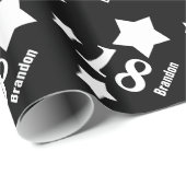 18e tiende verjaardag of eender welk jaar feesteli cadeaupapier (Rol Hoek)