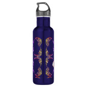 18e trouwdag Porselein Kat's Eye & Blauw Waterfles (Achterkant)