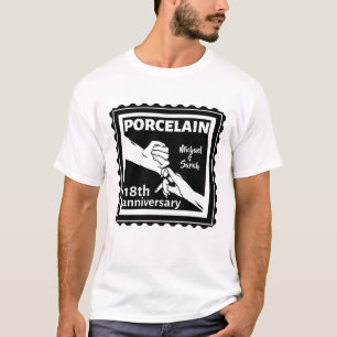 18e trouwdag porseleinen traditioneel t-shirt
