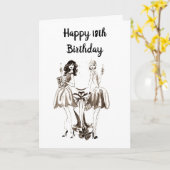 **18e TWEEDE DAG** WENSEN VOOR HAAR Kaart (Gele Bloem)