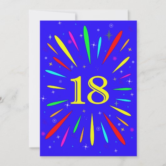 18e Uitnodiging op verjaardag van de partij (Voorkant)