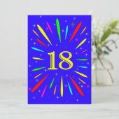 18e Uitnodiging op verjaardag van de partij (Staand voorkant)