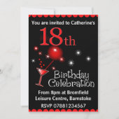 18e uitnodiging van de Birthday Party (Voorkant)