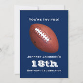 18e uitnodiging van de Birthday Party, Football (Voorkant)