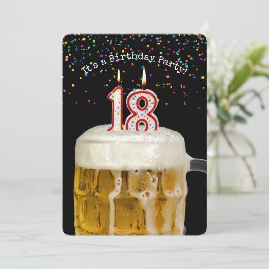 18e uitnodiging van de Kandle Partij van de Dag (Staand voorkant)