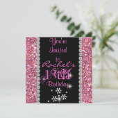 18e uitnodiging van de KINK CHIC Birthday Party (Staand voorkant)