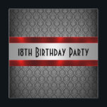 18e uitnodiging van het man<br><div class="desc">Als u douanekleuren of hulp bij het creëren van uw uitnodiging nodig hebt,  voel vrij om me in zazlepartydepot@gmail.com te contacteren. Ik verheug me op het horen van u!</div>