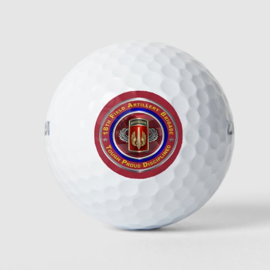 18e veldartillerie-brigade-airborne golfballen (Voorkant)