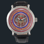 18e Veldartillerie Brigade Airborne Keepsake Horloge<br><div class="desc">Toon je trots voor de 18e Field Artillery Brigade - AIRBORNE - "STOER, TROTS, GEDISCIPLINEERD"! Zeer uniek design cadeau voor iedereen die op zoek is naar dat ene van een soort speciaal cadeau. Dit uniek ontworpen aangepaste horloge maakt een prachtig cadeau voor uw favoriete Airborne Field Artillery Soldier! De 18e...</div>