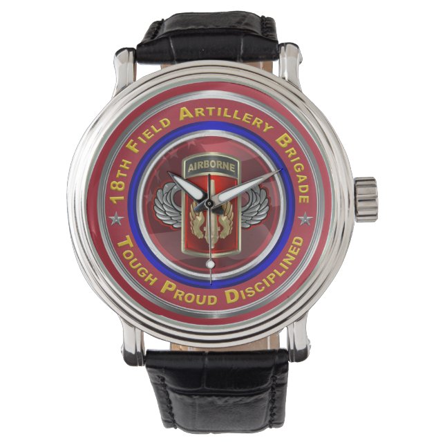 18e Veldartillerie Brigade Airborne Keepsake Horloge (Voorkant)