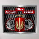 18e veldartillerie-brigade-airborne poster (Voorkant)