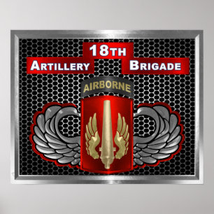 18e veldartillerie-brigade-airborne poster