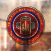 18e veldartillerie-brigade AIRBORNE Raamsticker (Vel 2)