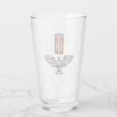 18e Veldartillerie Brigade Eagle Glas (Achterkant)