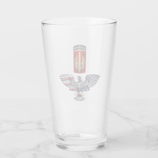 18e Veldartillerie Brigade Eagle Glas (Achterkant)