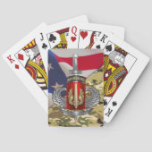 18e veldartillerijbrigade Afghanistan Veteraan Pokerkaarten (Achterkant)