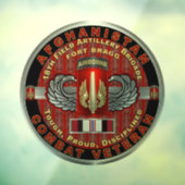 18e veldartillerijbrigade Afghanistan Veteraan Raamsticker (Vel 3)