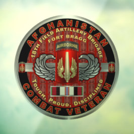 18e veldartillerijbrigade Afghanistan Veteraan Raamsticker