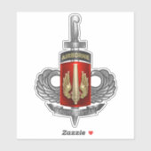 18e veldartillerijbrigade Afghanistan Veteraan Sticker (Vel)