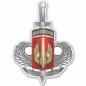 18e veldartillerijbrigade Afghanistan Veteraan Sticker (Voorkant)