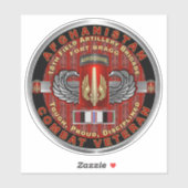 18e veldartillerijbrigade Afghanistan Veteraan Sticker (Vel)