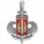 18e veldartillerijbrigade Afghanistan Veteraan Sticker (Voorkant)
