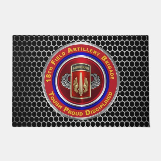 18e veldartillerijbrigade in de lucht deurmat (Voorkant)